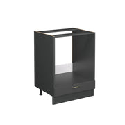 Vicco Mobile per forno da incasso Landhaus antrazit-oro 60 cm , PL Marmo