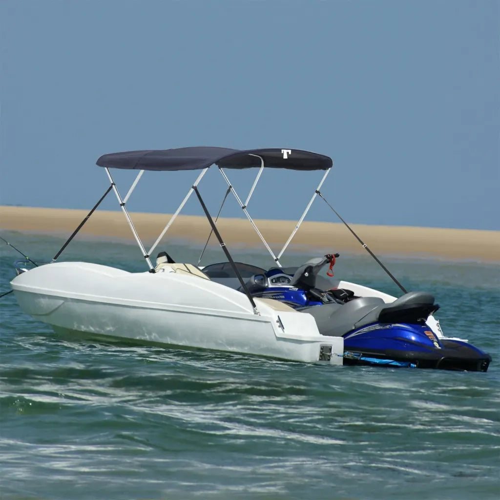 Bimini di Prua Pareti Laterali Rete 3 Archi 183x(137-152)x137cm