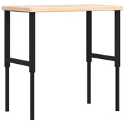 Banco Lavoro 100x60x(73-99,5) cm Legno di Rovere Rettangolare CFW9944523