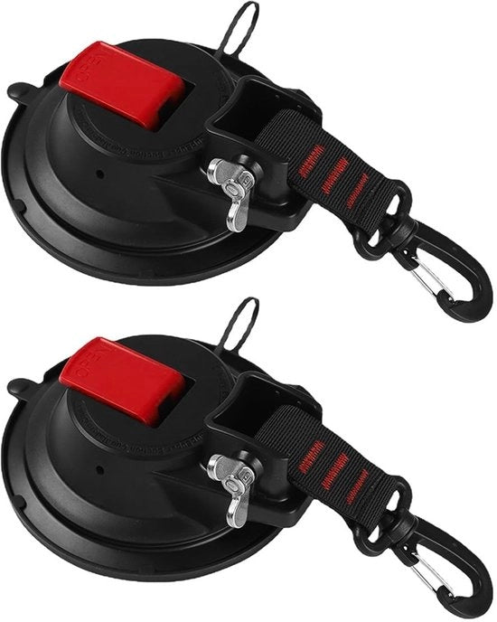 Set di Zuignaphake Multifunzionali da 2 - Peso Massimo 25 kg - per Casa/Camping - Materiale ABS/Nylon - Dimensioni Compatte