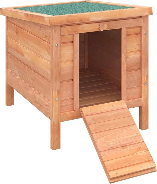 Recinzione per coniglio con pendenze e tetto impermeabile - 51 x 42 x 43 cm