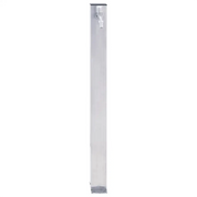Colonna d'Acqua da Giardino 100 cm Acciaio Inox Quadrato 364499