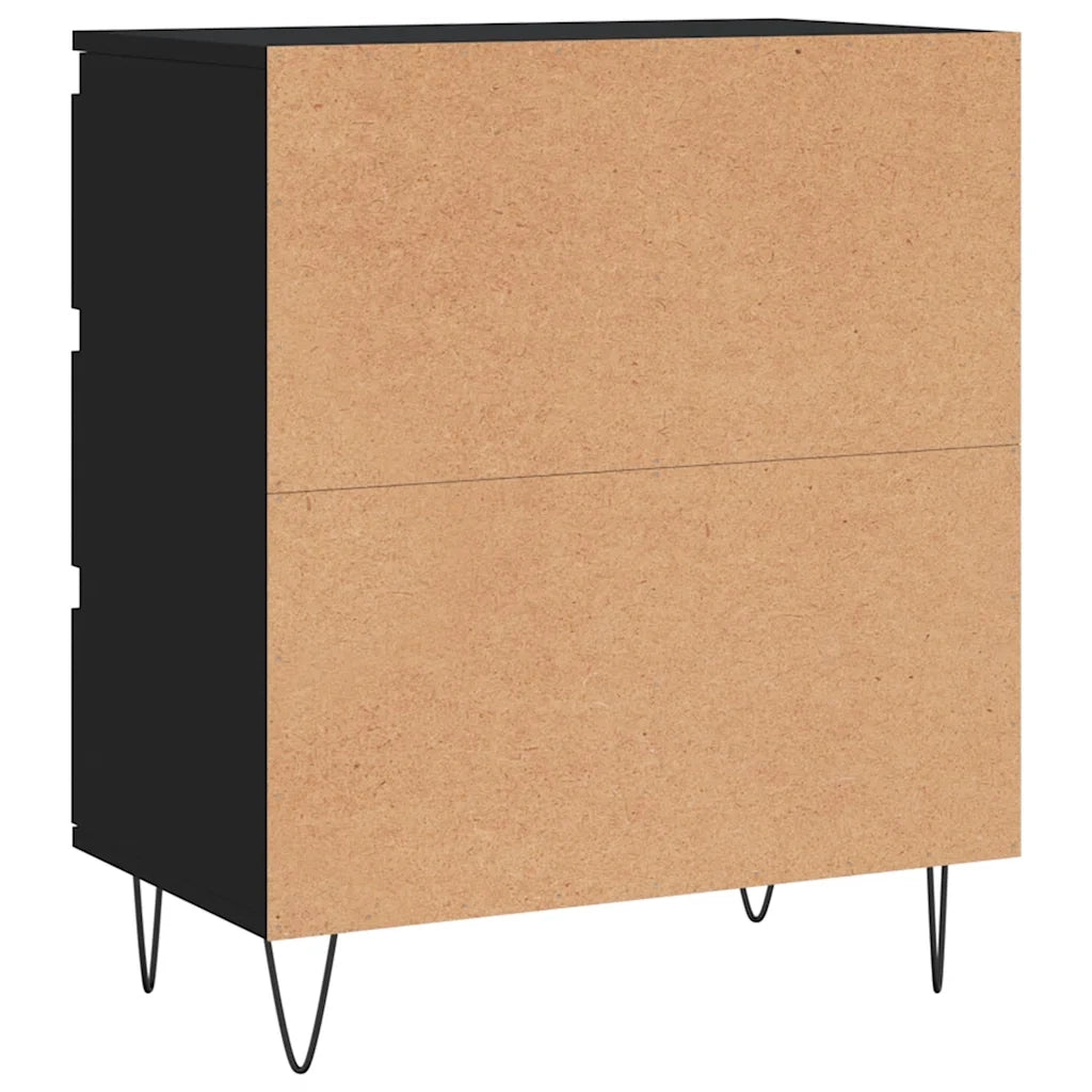 Credenza-Buffet-Armadio da cucina Nero 60x35x70 cm in Legno Multistrato 821332