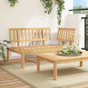 Divano Angolare da Giardino-Sofa da Giardino-Divanetto da esterno Pallet in Legno Massello di Acacia 689342