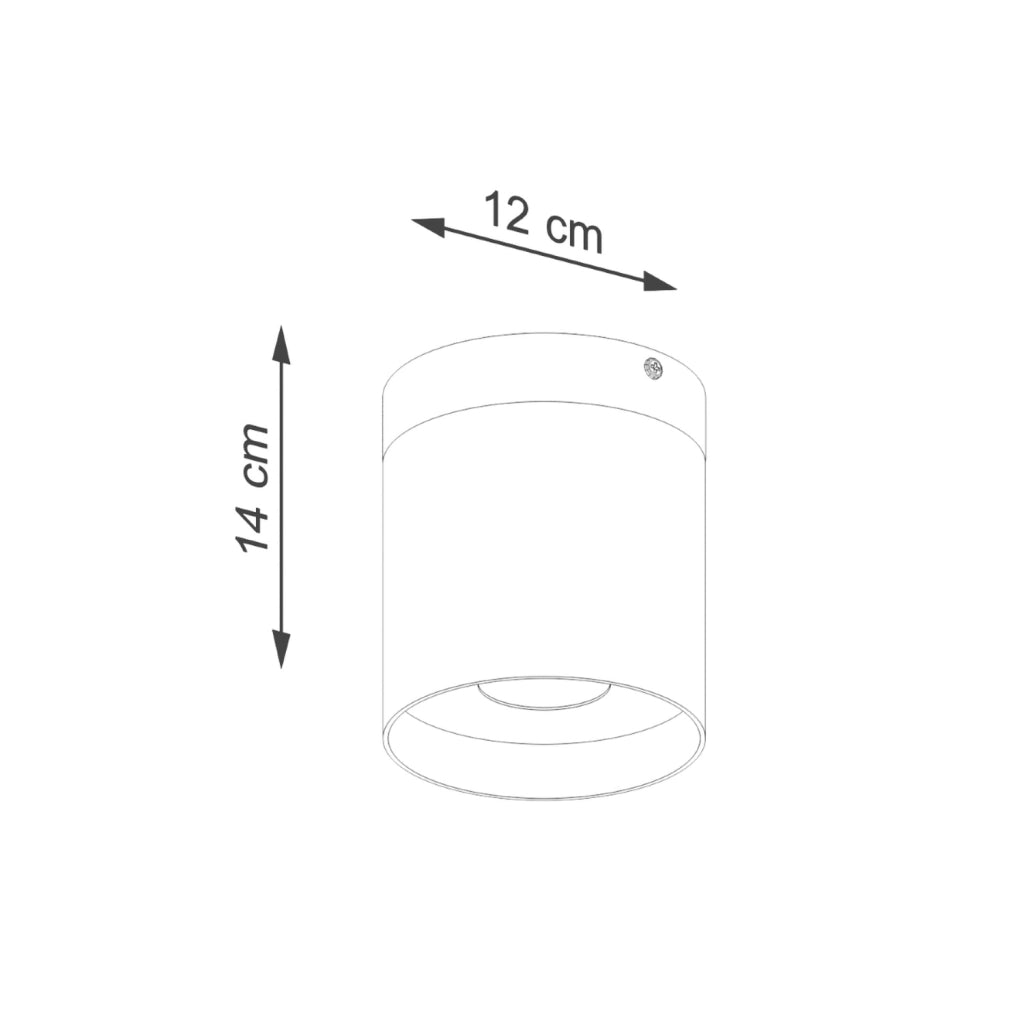 Spot soffitto BARREN nero/legno Ø12 GU10 Pure Lume