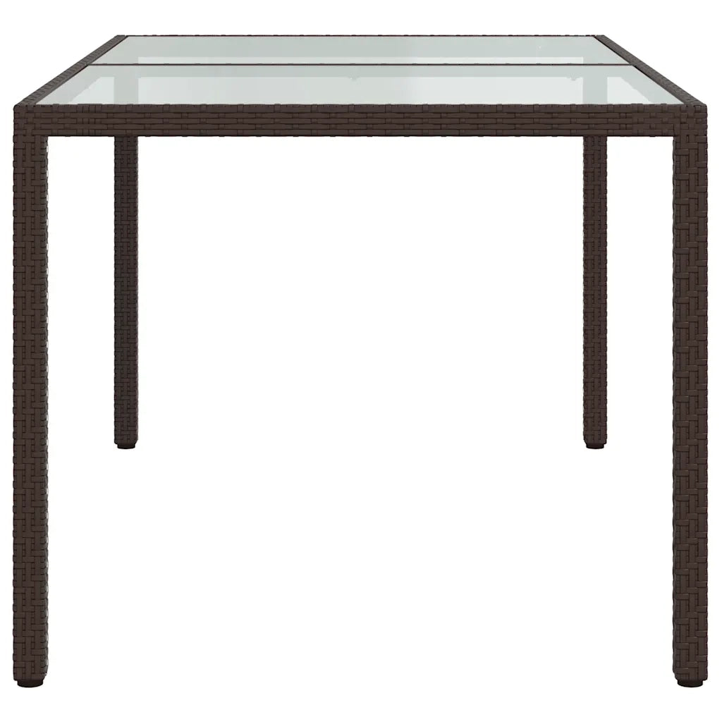 Set Mobili da Giardino 5 pz con Cuscini in Polyrattan Marrone cod mxl 38529