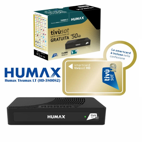 Humax HD-3801S2 TIVUMAX Ricevitore satellitare digitale TIVUSAT
