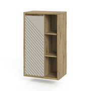 Mobiletto bagno Viola Rovere artigianale/Cachemire 50 x 86 cm Vicco