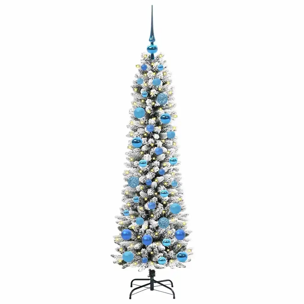 Albero di Natale artificiale con 150 LED Bianco 150 cm