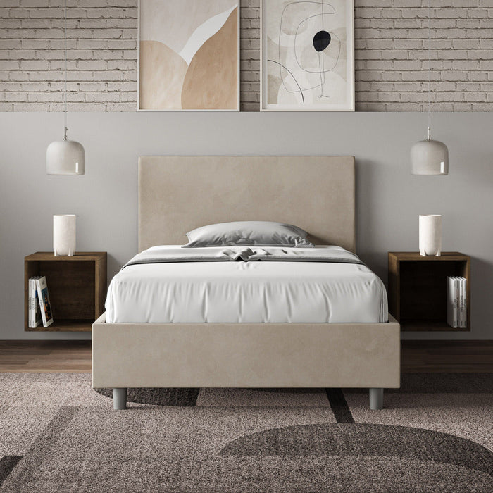 Letto Singolo 80x190 cm Senza Rete Adele Sabbia