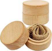 Scatola per Anelli in Legno - Decorazione per Matrimonio a Dozzine - Contenitore per Accessori da Regalo per Matrimonio in Legno.