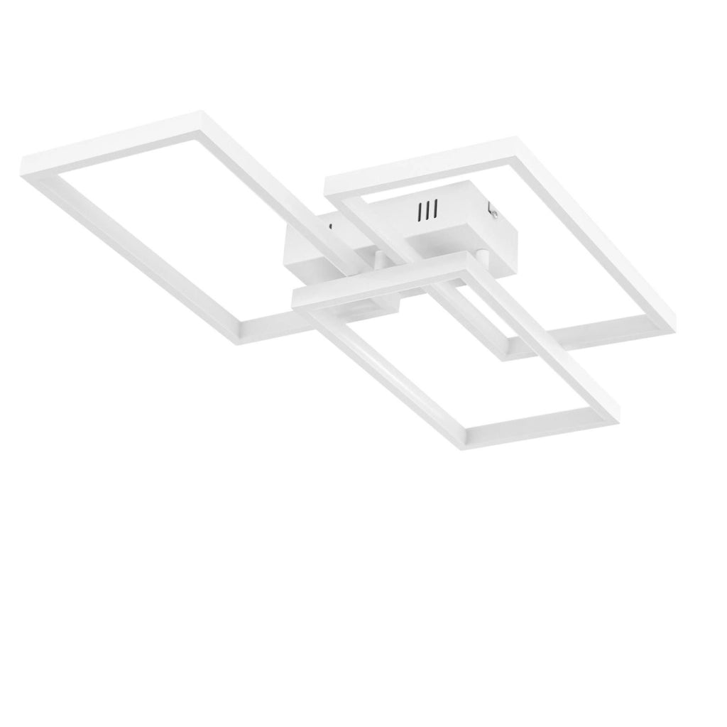 ZMH Lampada da soffitto a LED con telecomando Moderna lampada da camera in metallo 3-ER