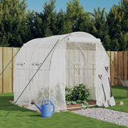 Serra con Telaio in Acciaio Bianco 4 m² 2x2x2 m 364075