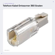 Cavo di collegamento per telefono rotante 360°, compatibile con RJ11 - prevenzione della sovraccarica - facile installazione - alta qualità audio - accessorio per telefono