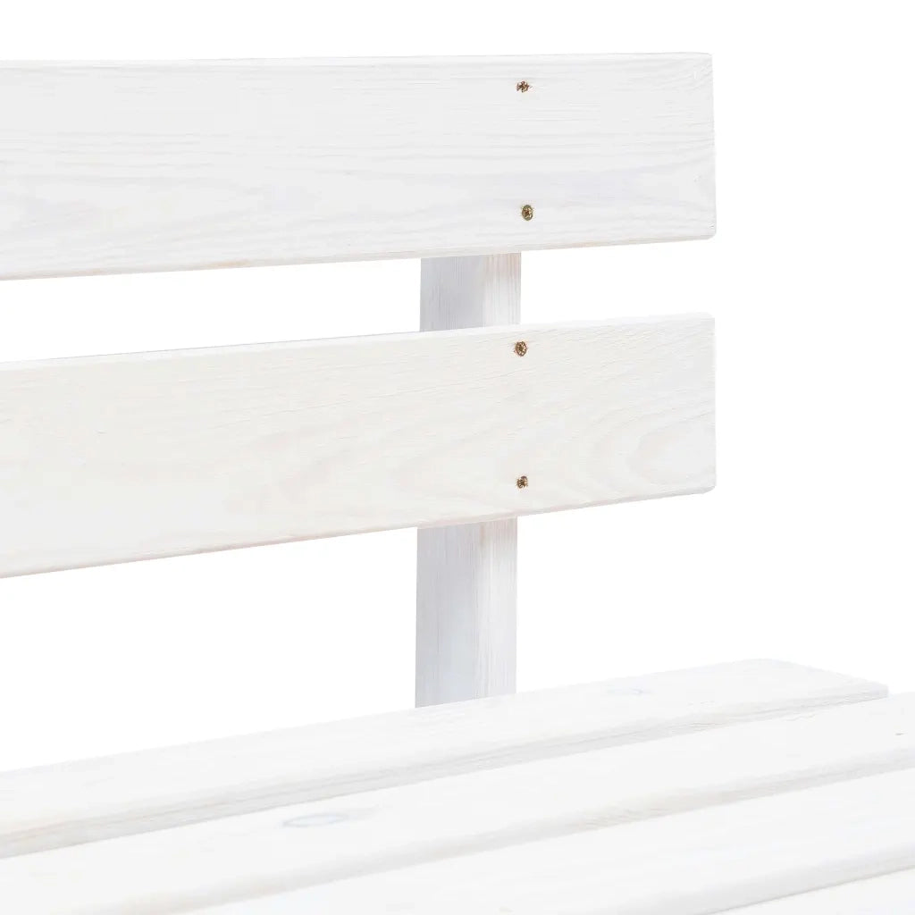 Divano Centrale Giardino su Pallet Bianco Legno Pino Impregnato cod mxl 72826