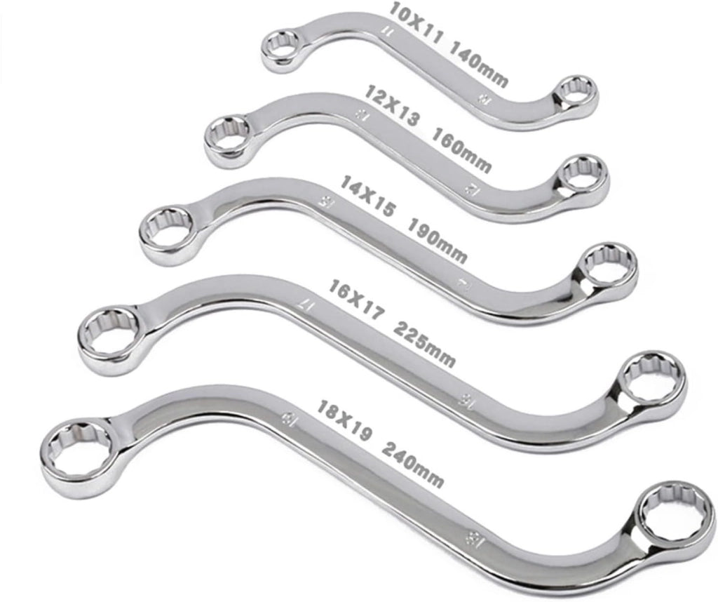 SET 5 CHIAVI AD ESSE POLIGONALI CON PROFILO INTERNO MULTIGRIP 10-19 mm MR70074