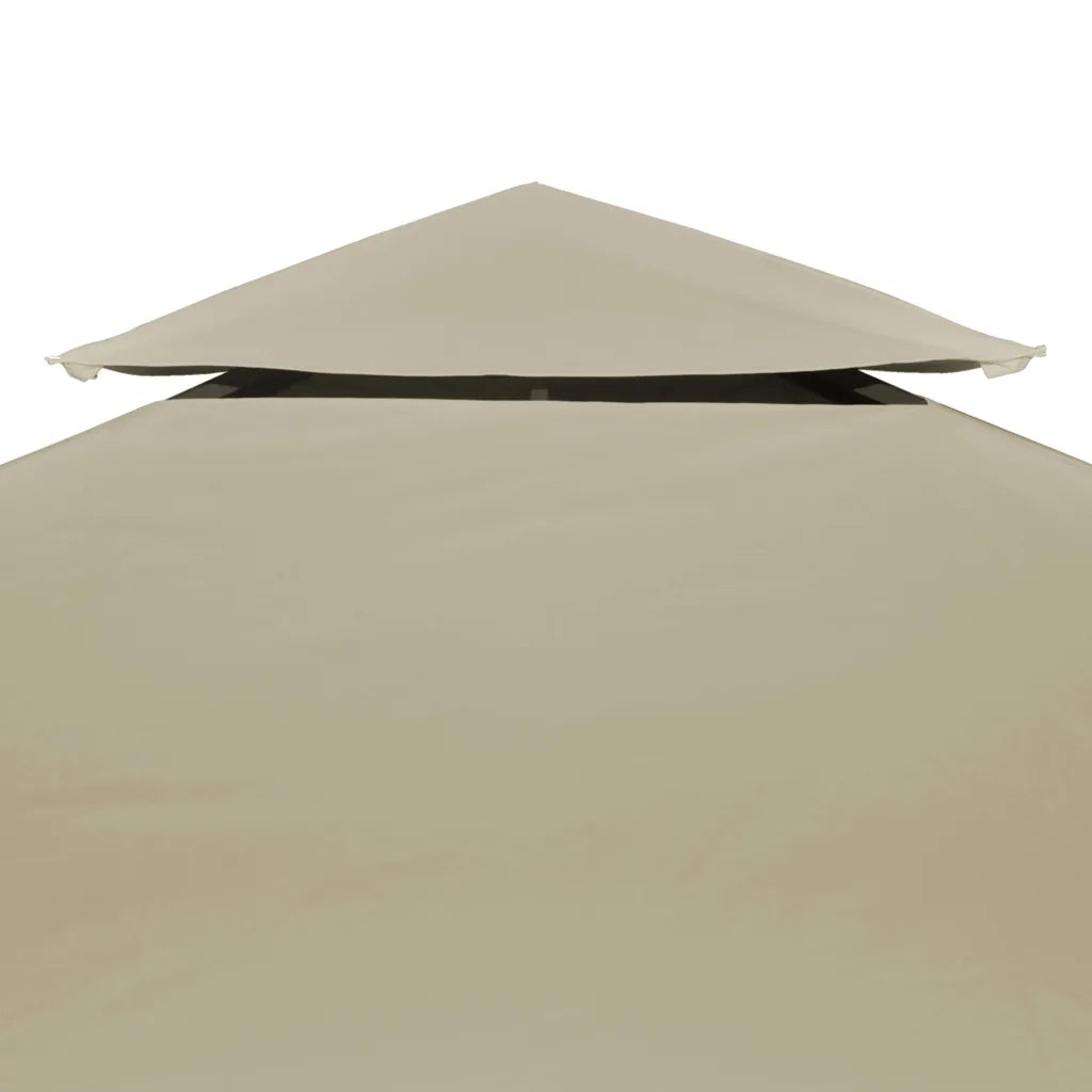 Telo di Ricambio per Gazebo 310g/mÂ² Beige 3x4m