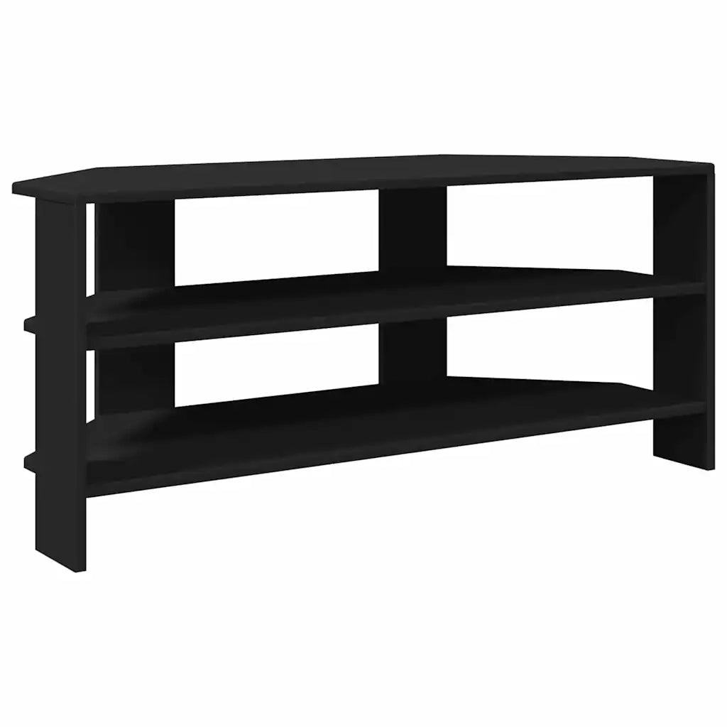 MobileTVAngolare Nero 102x40,5x45cm Legno multistrato