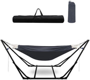 Hangmat Metallica Opvougbile - Sedia per Giardino con Tasca - Peso Massimo 150 kg - Per Interno e Esterno