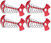 Accessori per tenda 4-deligi - a spirale - multifunzionali - adatti a piattaforme in legno - lega di alluminio/acciaio inossidabile - 7,7x3,6cm - supporti per tenda