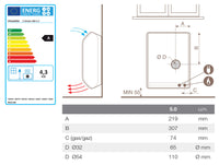 Stufa a Gas GPL 68,5x22,5x58,5 cm Italkero Stratos MB 50 Bianco