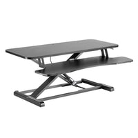 Alzata per monitor 95x40cm con porta tastiera, regolabile, Supporto di rialzo per computer