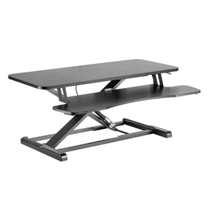 Alzata per monitor 95x40cm con porta tastiera, regolabile, Supporto di rialzo per computer
