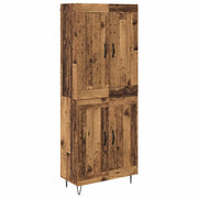 Credenza | Madia | Buffet da pranzo | Armadio da pranzo Legno vecchio 69,5 x 34 x 180 cm Legno multistrato