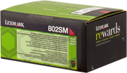 ORIGINAL Lexmark toner magenta 802SM 80C2SM0 ~2000 Seiten cartuccia di stampa riutilizzabile