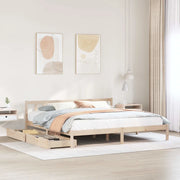 Letto senza Materasso 180x200 cm in Legno Massello di Pino 3301481