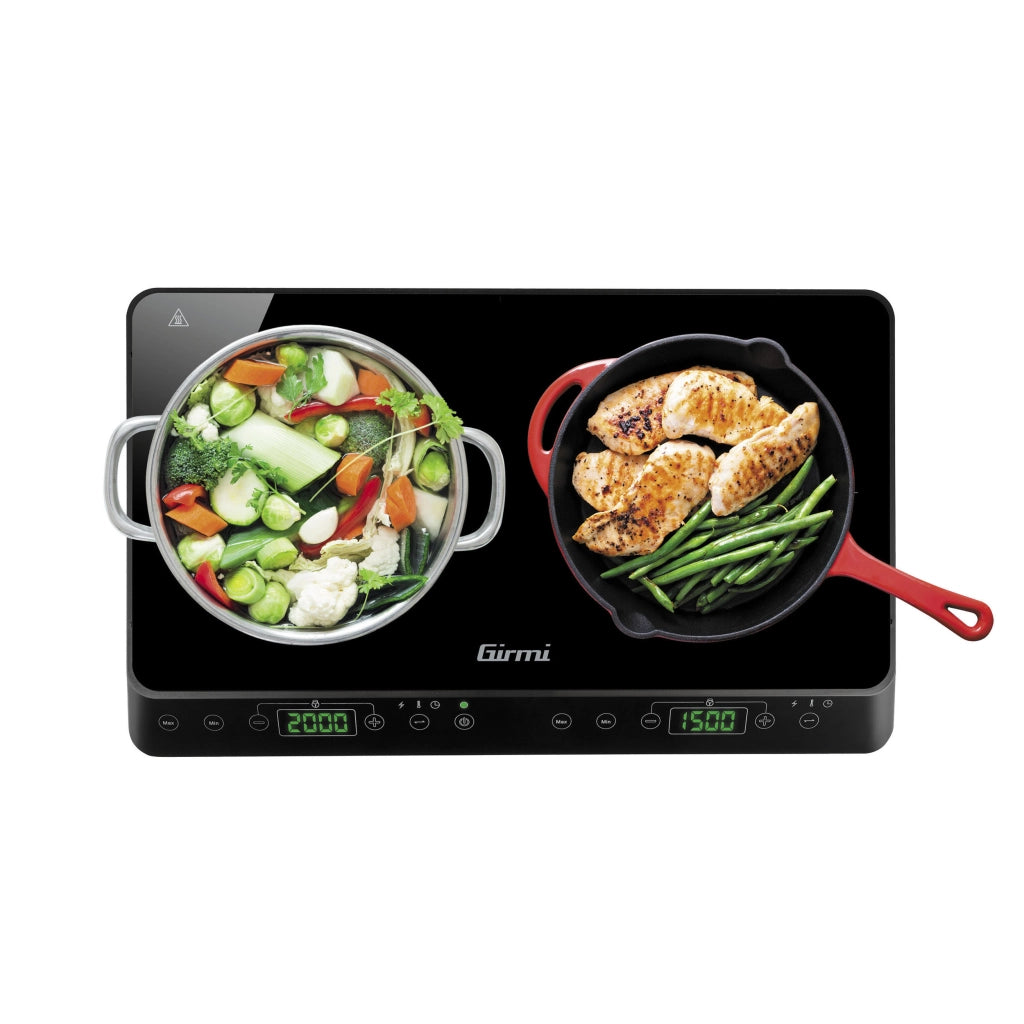 FORNELLO A INDUZIONE DOPPIO PI51 3500W  potenza 2000W+1500W    GIRMI