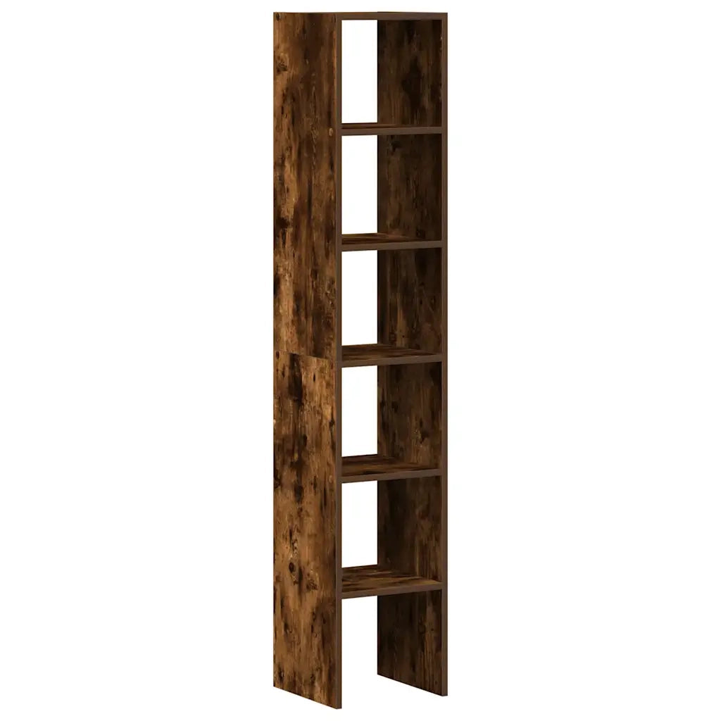 vidaXL Librerie 2 pz Impilabili Rovere Fumo 30x30x80 cm in Truciolato