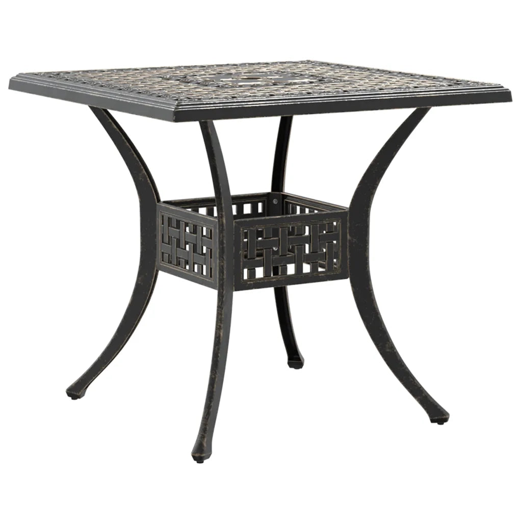 Set da Pranzo da Giardino 5 pz Bronzo in Alluminio Pressofuso 3216341