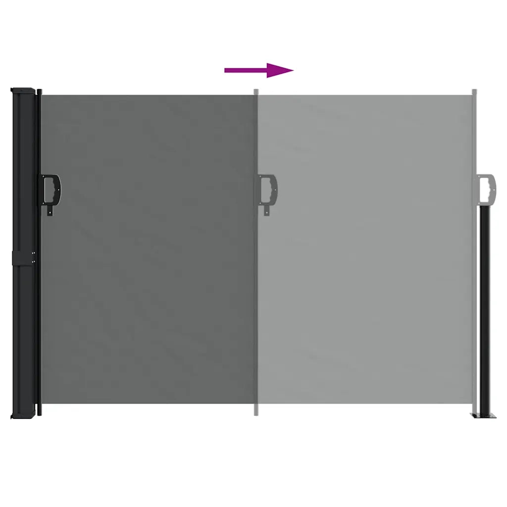 Tenda da sole laterale retrattile antracite 140x500 cm 4004428