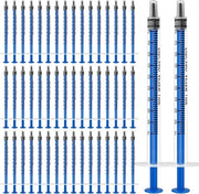 Confezione da 50 Siringhe di Plastica da 1ml per Animali da Compagnia - Piccoli - Olio Motore o Fluido Frizione - Utilizzo Non Medico