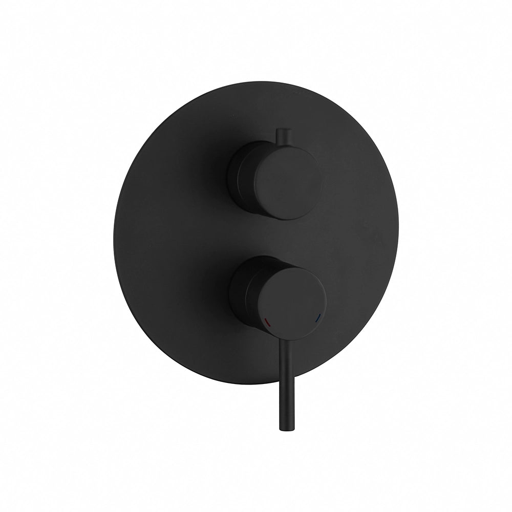 Set miscelatori: lavabo bidet senza scarico e incasso doccia c/deviatore nero opaco | Bette