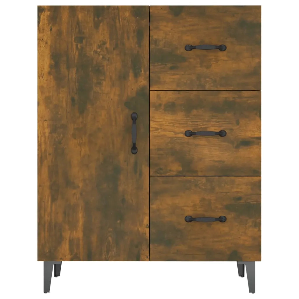 Credenza-Buffet-Armadio da cucina Rovere Fumo 69,5x34x90 cm in Legno Multistrato 650681