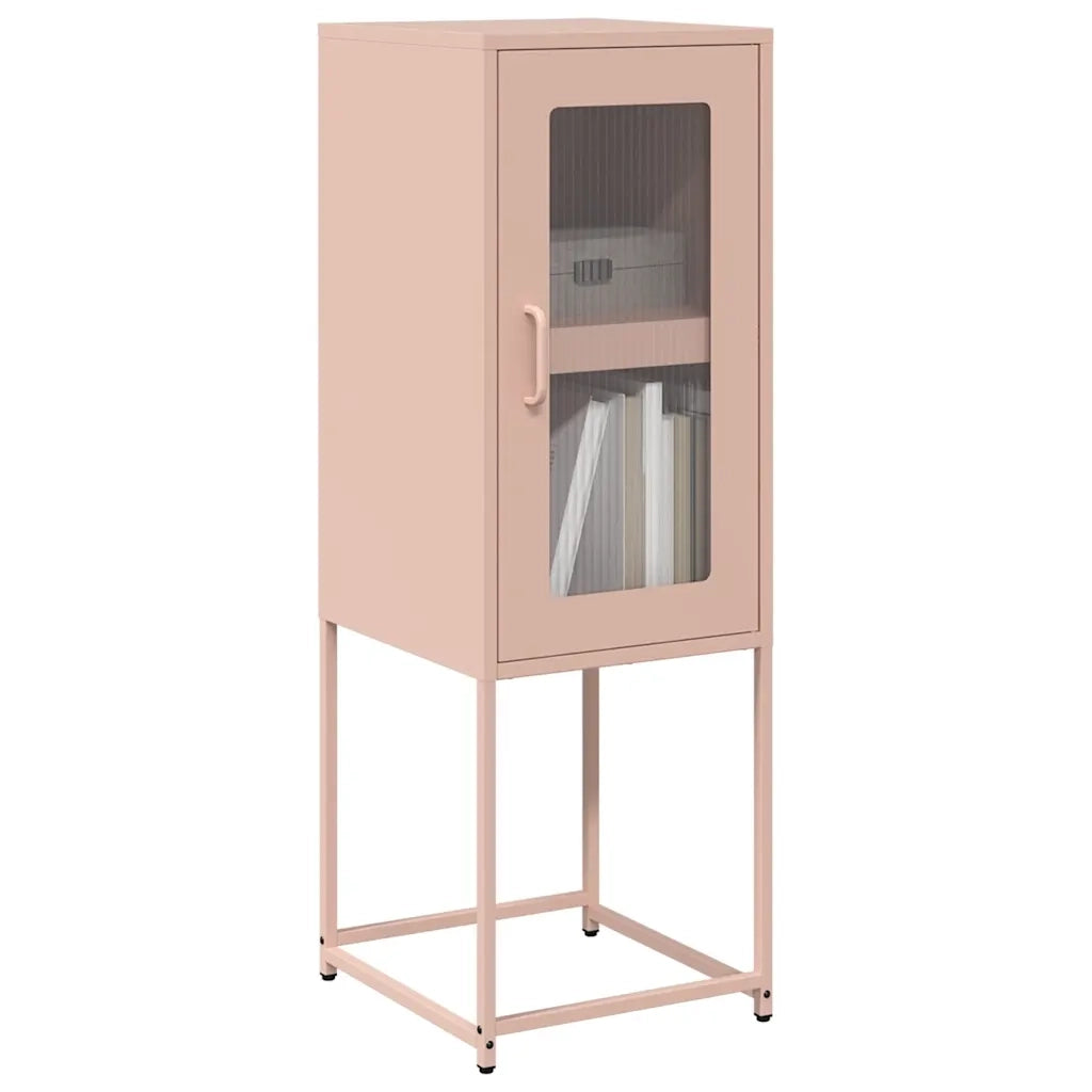 Credenza Rosa 36x39x107 cm in Acciaio Laminato a Freddo 853399