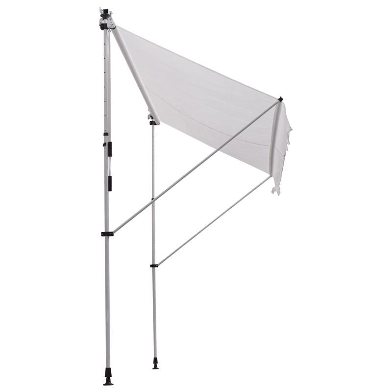 TENDA DA SOLE A MURO CON PALI DI SUPPORTO 300 X 150 CM  BIANCA