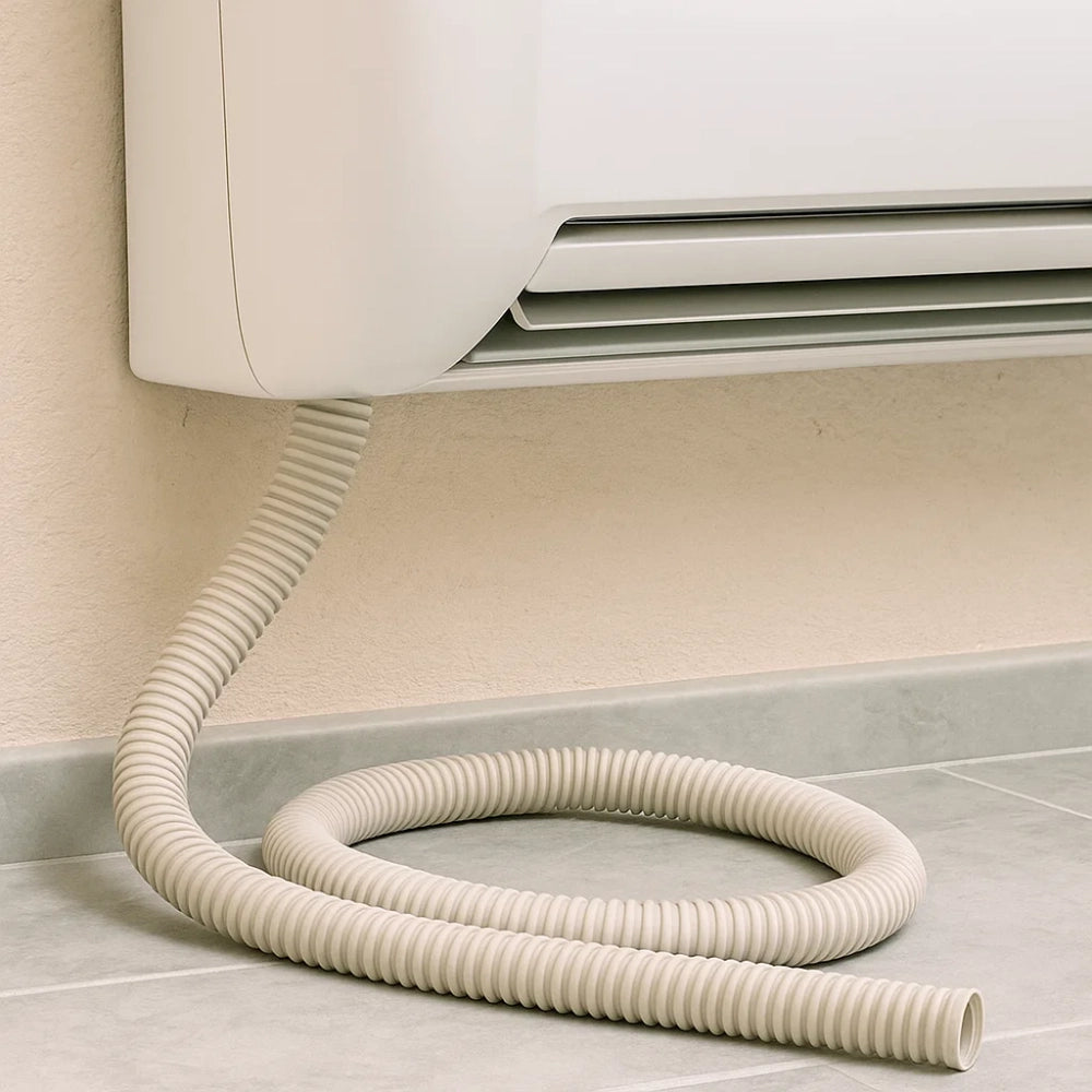 Tubo guaina spiralata grigia flessibile in pvc 10 metri per cavi elettrici *** diametro 32 millimetri, confezione 1