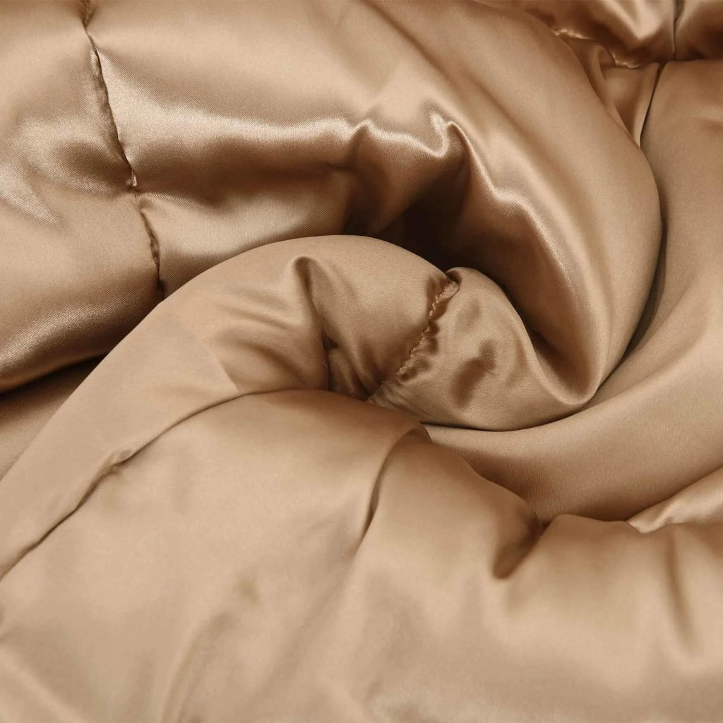 Piumone | Duvet Invernale Oro 220 x 260 cm Satin e Micropile