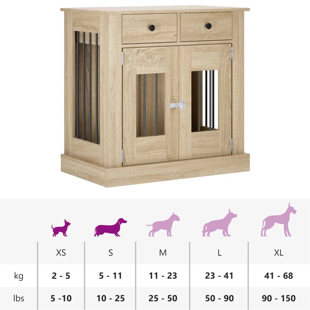 Mobile da cassa per cani Rovere Sonoma 80 x 47,5 x 80 cm 8014768
