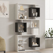Biblioteca Cergnago, Libreria 8 Ripiani, 90x25x172h cm Bianco
