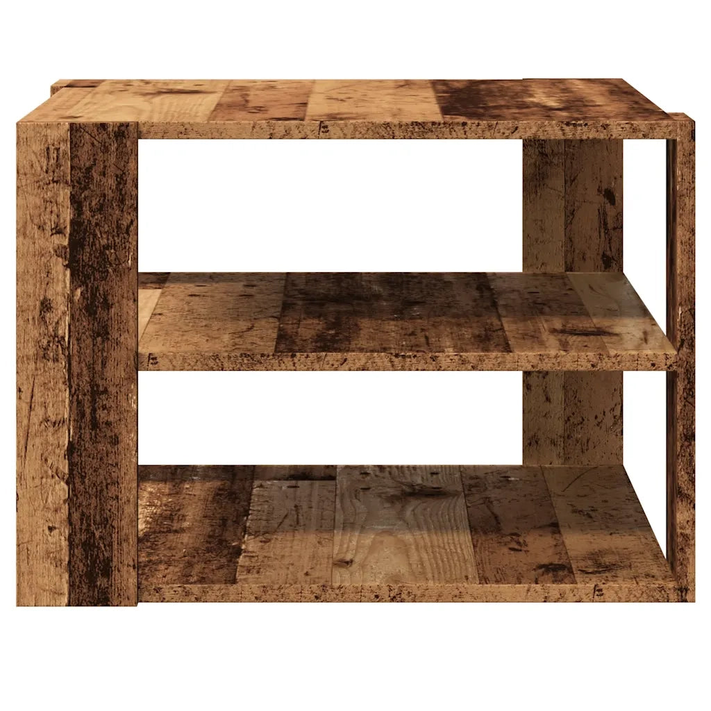 Tavolino da Salotto Legno Vecchio 58x58x40 cm Legno Multistrato 856496