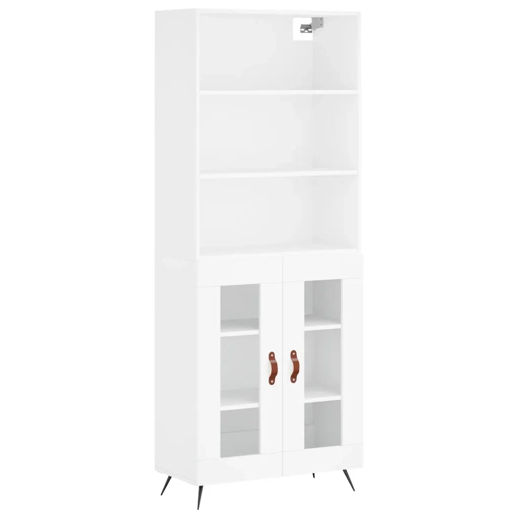 Credenza Bianca 69,5x34x180 cm in Legno Multistrato 3189285