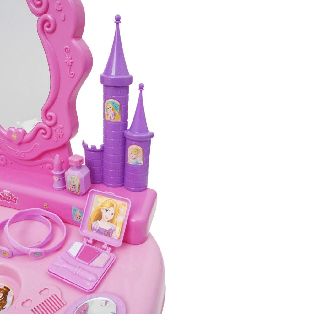 Trade Shop - Specchiera Da Tavolo Principesse Disney Altezza 42 Cm Con Accessori Bambine -