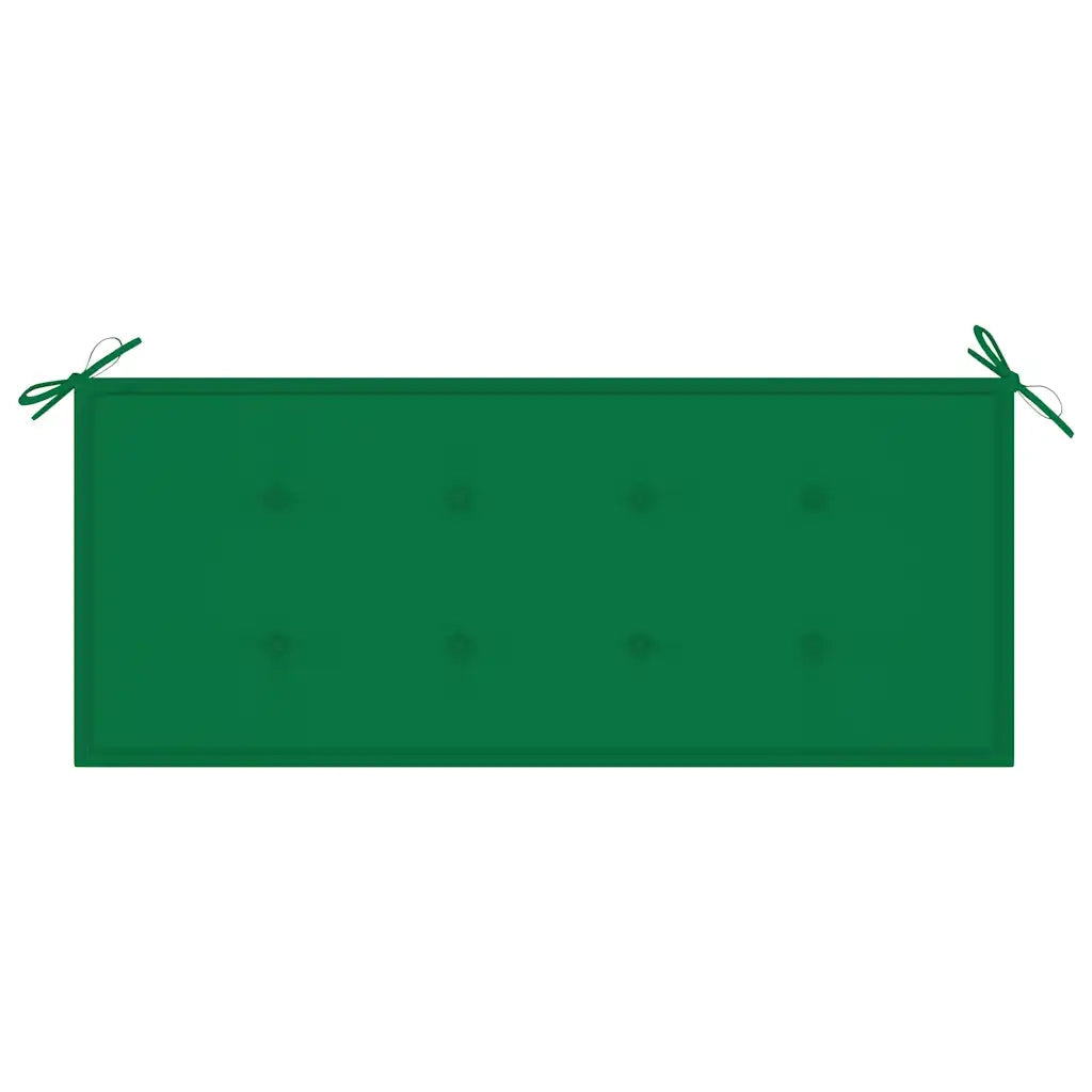 Panchina da Giardino Impilabile e Cuscino 128,5cm Teak Massello