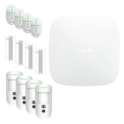 Ajax Kit Hub 2 Plus 4 Motioncam 4 Doorprotect 4 Spacecontrol Bianco