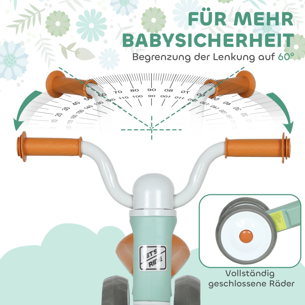 Bicicletta Senza Pedali per Bambini ¨C Minimal ¨C Verde 12-36 Mesi