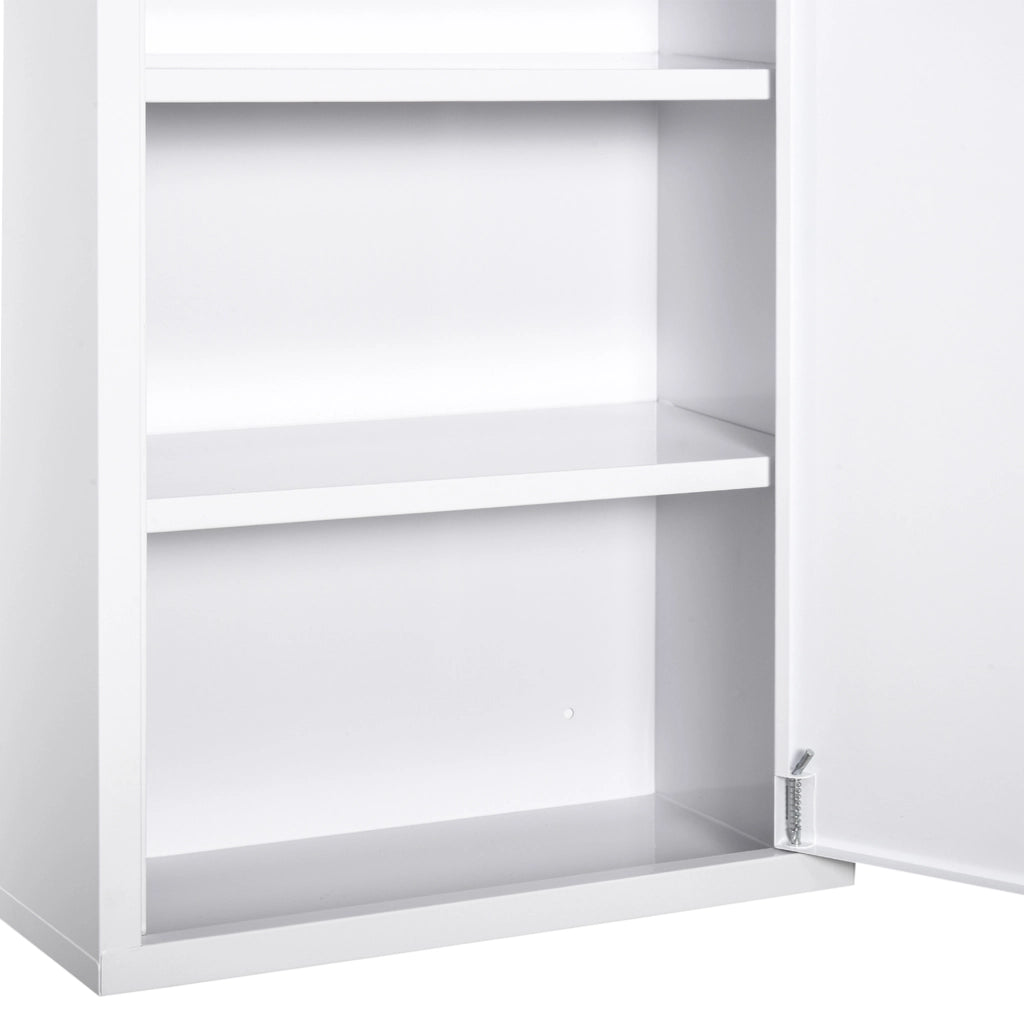 Armadio Farmacia 2 Ripiani 3 Livelli ¨C zephmum ¨C Bianco 40x18x60 cm